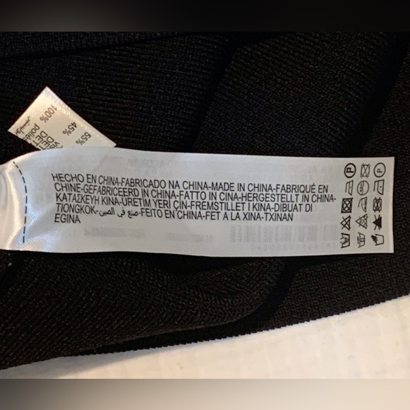 NWT Zara Black Fringe Stretch Mini Skirt Women’s Size Large Y2K Boho Glam Gatsby - Picture 8 of 9